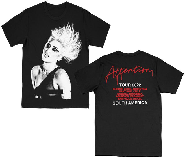 Polera Attention Hair Black - Miley Cyrus