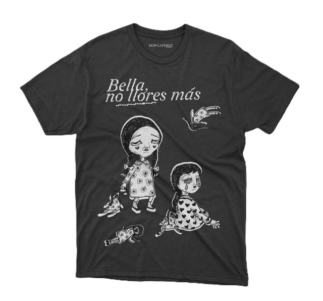 Black T-shirt Bella no llores más