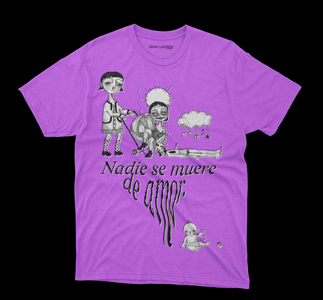 Pink T-shirt "Nadie muere de amor"