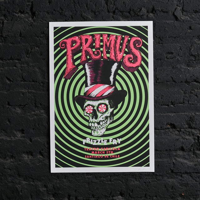 Póster Primus Frizzle Fry Teatro Cariola SCL