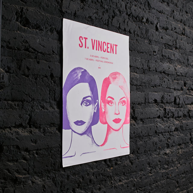 Póster St. Vincent Foro Sol Festival Ceremonia MX