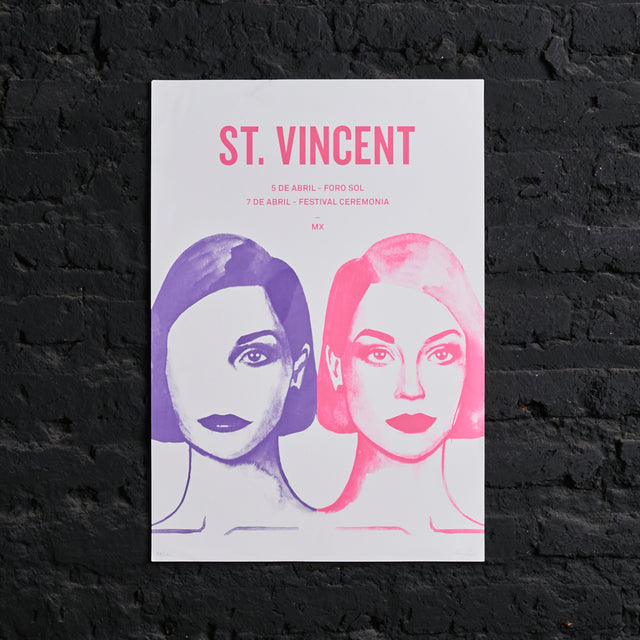 Póster St. Vincent Foro Sol Festival Ceremonia MX