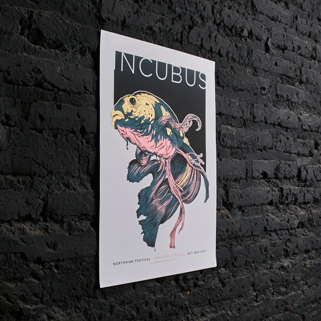 Póster Incubus Northside Festival Monterrey MX 2017