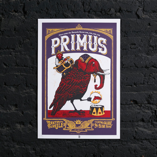 Póster Primus Teatro Coliseo 2019