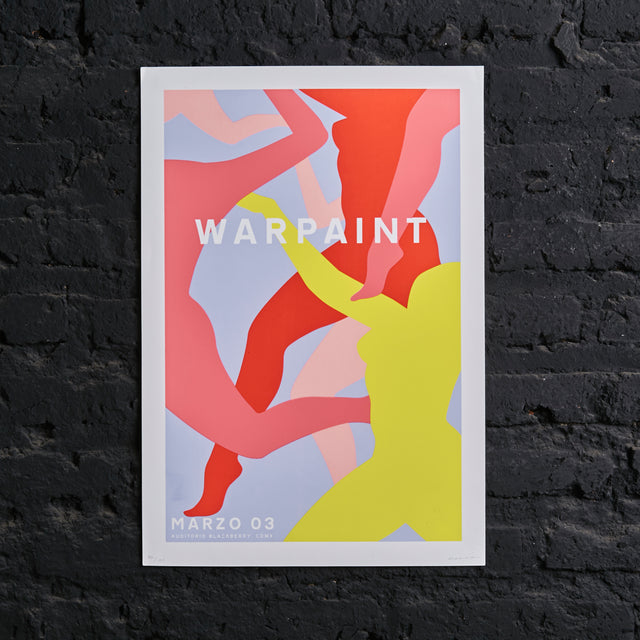 Póster Warpaint Auditorio Blackberry CDMX